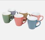 12 gekleurde koffie kopjes Action, Ophalen, Nieuw, Overige stijlen, Kop(pen) en/of Schotel(s)