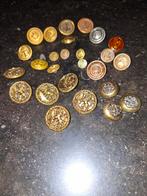 26 vintage uniform knopen, Verzamelen, Ophalen of Verzenden, Landmacht, Nederland, Kleding of Schoenen