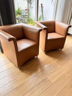 leren Montel stoelen, Ophalen, Gebruikt, Twee, Bruin