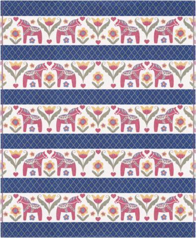 Kussens en plaid met Dalapaard Ekelund Zweden, Huis en Inrichting, Woonaccessoires | Plaids en Woondekens, Nieuw, Ophalen of Verzenden