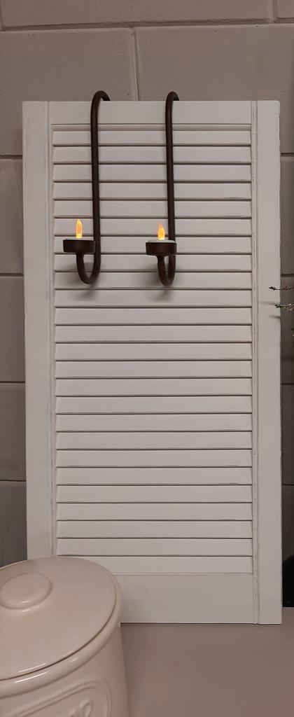 Landelijk luik, louvre deurtje, shutter, decoratie, Huis en Inrichting, Woonaccessoires | Kransen, Zo goed als nieuw, Ophalen of Verzenden