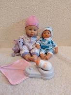 2 Kleine Chou Chou Babypopjes  // 20 en 30 cm., Ophalen of Verzenden, Zo goed als nieuw, Babypop