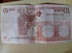 Uiterst rood zeldzaam 10 euro-biljet uit 2002, Postzegels en Munten, Bankbiljetten | Europa | Eurobiljetten, 10 euro, Ophalen