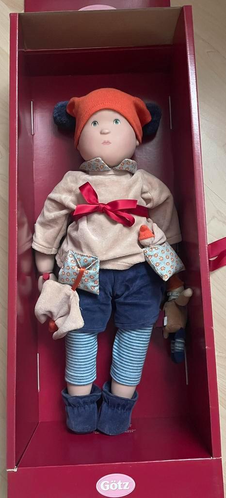 Götz Lauritz met kleine lauritz, Verzamelen, Poppen, Zo goed als nieuw, Pop, Ophalen of Verzenden