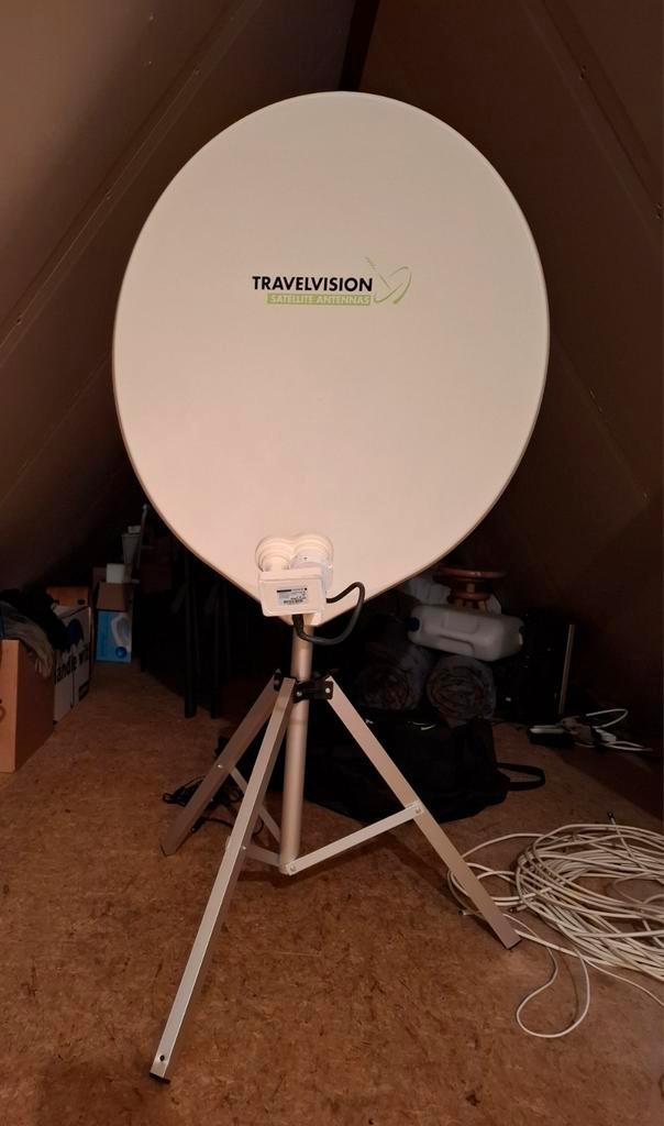 Travelvision Automatische Schotel - Zo Goed Als Nieuw!, Audio, Tv en Foto, Schotelantennes, Ophalen