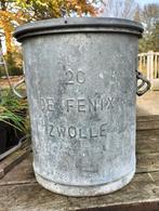 Oude zinken zeepton van " de Fenix " uit Zwolle, Ophalen of Verzenden