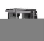 New York hoogslaper met bureau en kast - 90x200 - Grijs