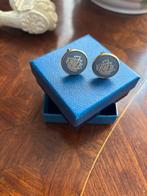 Wedgwood manchetknopen verguld met zeilboot afbeelding, Ophalen of Verzenden, Zo goed als nieuw, Overige materialen, Verguld