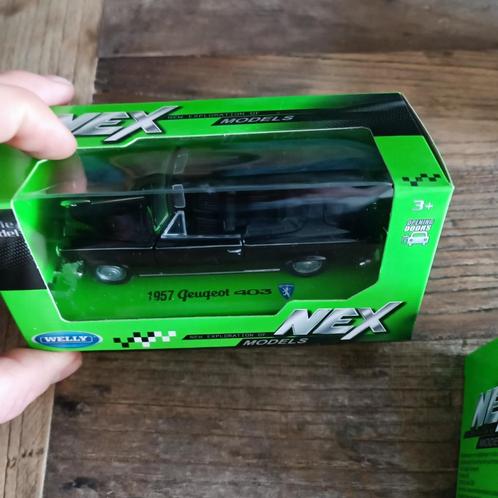 welly Peugeot 403 zwart nieuw, Hobby en Vrije tijd, Modelauto's | Overige schalen, Nieuw, Ophalen of Verzenden