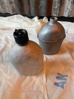 Us ww2 canteen veldflessen 1942 en 1944, Ophalen of Verzenden, Landmacht, Amerika, Kist of Geocache