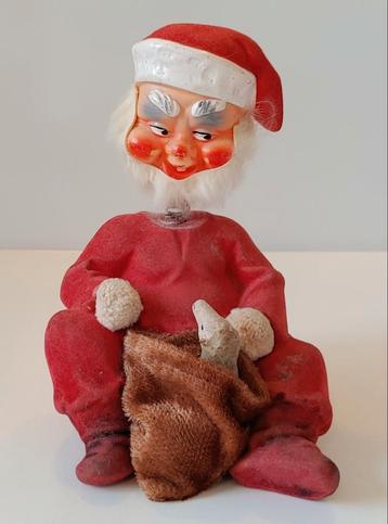 Oude Kerstman met Wiebelhoofd Candy Container beschikbaar voor biedingen