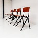 Set van 4 stoelen van Ynske Kooistra voor Marko Holland, Huis en Inrichting, Stoelen, Gebruikt, Bruin, Ophalen of Verzenden, Vier