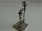 Miniatuur zilver Ei40 lantaarnopsteker zilveren miniaturen, Verzenden, Zilver