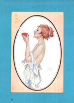 Mooie oude sexy glamourkaart van F.Ney met mooie dame  M610, Ophalen of Verzenden, 1920 tot 1940, Ongelopen, Overige thema's