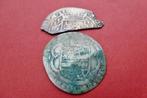 Twee middeleeuwse zilveren munten bodemvondst; koopje!, Postzegels en Munten, Munten | Nederland, Vóór koninkrijk, Setje, Zilver