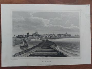 116 / Elburg - Staalgravure van Terwen uit 1860 beschikbaar voor biedingen