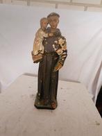 Antieke Sint Antonius met Kind Beeld, Ophalen of Verzenden