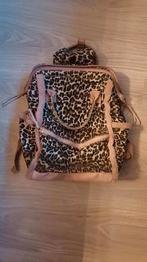 Roze luipaard rugzak, Ophalen of Verzenden, Zo goed als nieuw, 25 tot 40 cm
