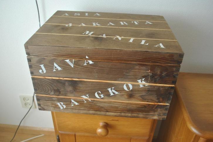 Kistje, hout,  23,5 bij 40 bij 30 cm, Huis en Inrichting, Woonaccessoires | Kisten, Gebruikt, Minder dan 50 cm, Minder dan 50 cm