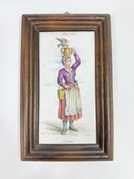 Oude Tegel met Voorstelling 'Paris 1600', Antiek en Kunst, Ophalen of Verzenden