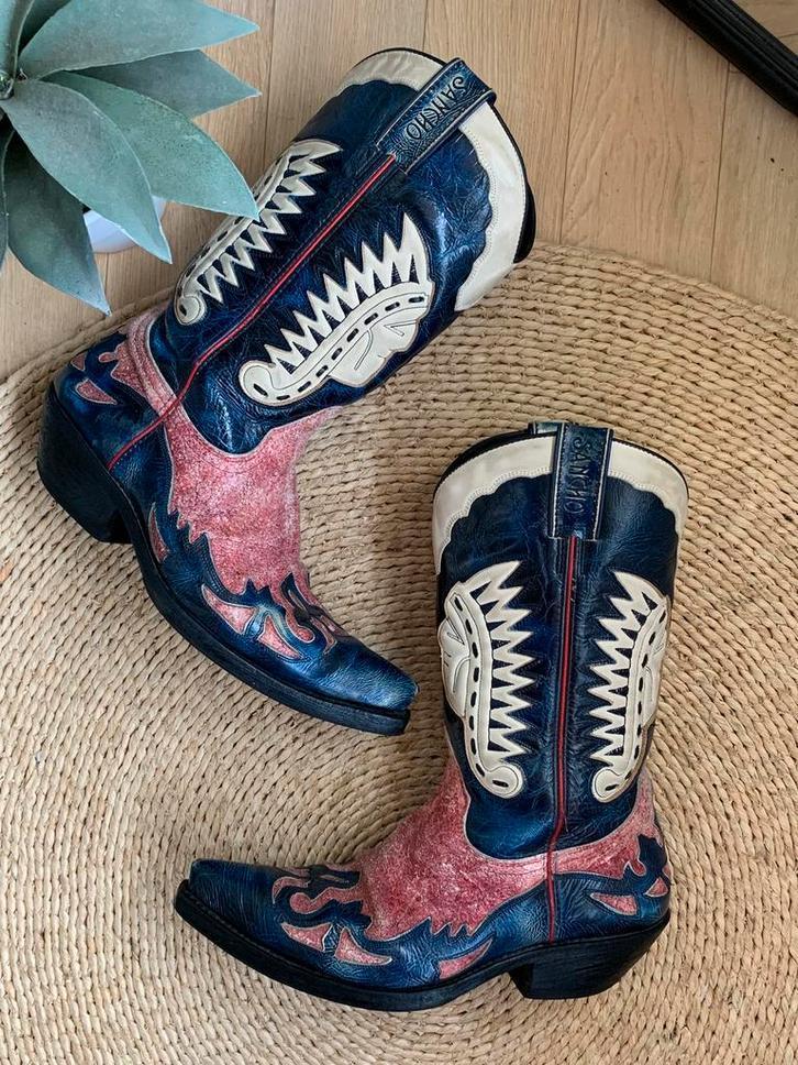 Sancho cowboylaarzen 42 western boots bohemian laarzen, Kleding | Heren, Schoenen, Zo goed als nieuw, Boots, Overige kleuren, Ophalen of Verzenden