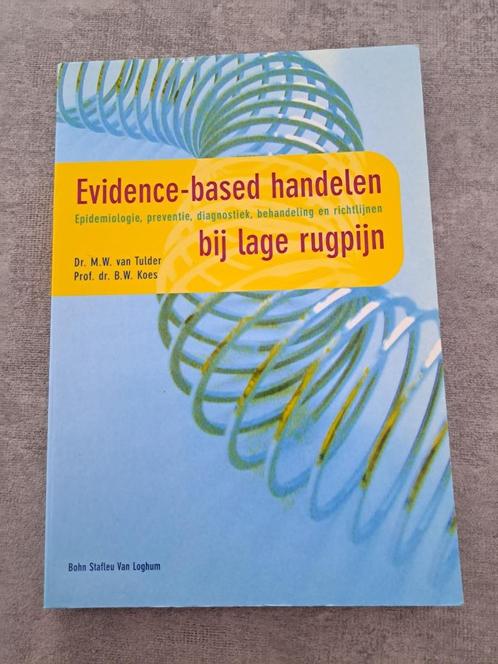 M.W. van Tulder - Evidence-based handelen bij lage rugpijn, Boeken, Studieboeken en Cursussen, Gelezen, HBO, Beta, Ophalen of Verzenden