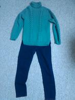 Denim jegging en Coltrui maat 166, Ophalen, Meisje, Zo goed als nieuw, Setje