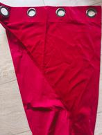 Gordijnbanen velours rood 2 stuks. B 60 cm x L 3 m., Huis en Inrichting, Stoffering | Gordijnen en Lamellen, Ophalen of Verzenden