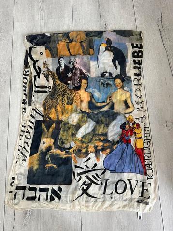 Moschino Love vintage zijde sjaal design jaren 80 beschikbaar voor biedingen
