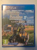 Farming Simulator 22 Platinum editie PS4, Spelcomputers en Games, Ophalen of Verzenden, Zo goed als nieuw, Zonder controller, Original