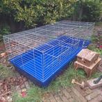 Cavia kooi + toebehoren, Kooi, Gebruikt, 75 tot 110 cm, Cavia