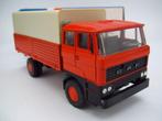Lion car - DAF 2800 Bakwagen met huif in doos 1:50, Ophalen of Verzenden, Zo goed als nieuw, Bus of Vrachtwagen, Lion Toys