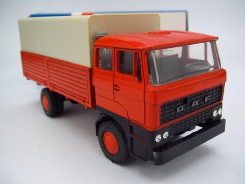 Lion car - DAF 2800 Bakwagen met huif in doos 1:50, Hobby en Vrije tijd, Modelauto's | 1:50, Zo goed als nieuw, Bus of Vrachtwagen
