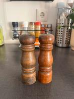 Vintage houten peper en zout molen, Ophalen of Verzenden