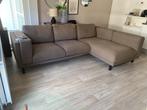 Hoekbank bruin | bank chaise longue, Ophalen, 250 tot 300 cm, Gebruikt, Hoekbank