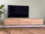 Massief eiken tv meubel 100 t/m 300 / Zwevend tv meubel, Huis en Inrichting, Kasten | Televisiemeubels, Design, 150 tot 200 cm