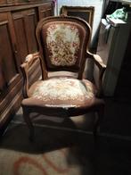 Barokke fauteuil met borduurwerk, Ophalen of Verzenden