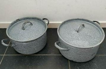 PANNEN,Deksel,Emaille,Vintage,1960,keuken,oma beschikbaar voor biedingen