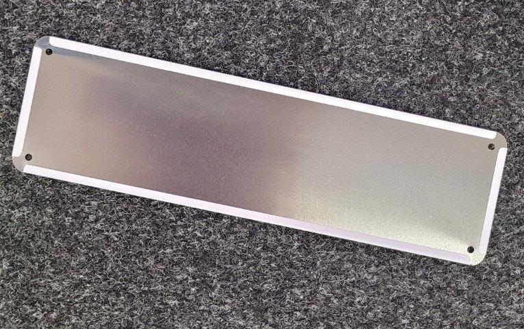 Hier waak ik betreden eigen risico reclamebord van metaal, Deco Noord, Nieuw, Ophalen of Verzenden, Deco Noord