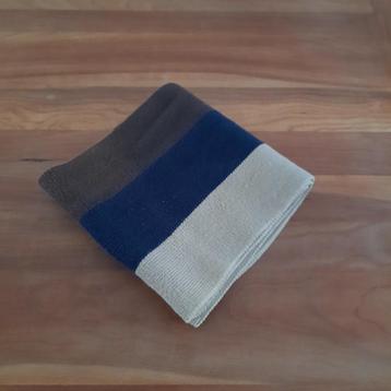 Stijlvolle 3 kleurige katoenen sjaal van Cottenfield heren beschikbaar voor biedingen