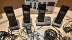 Philips D205 Quattro Draadloze Telefoons - 4 Handsets, Ophalen, Gebruikt, 4 handsets of meer, Stralingsarm