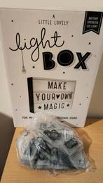 Lightbox met 189 extra plaatjes, cijfers en letters, Huis en Inrichting, Woonaccessoires | Tekstborden en Spreuken, Ophalen of Verzenden