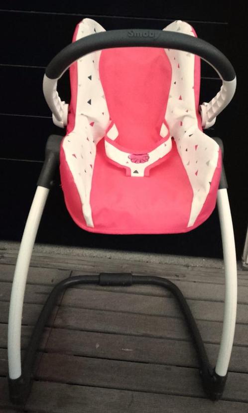 SMOBY  3 in een, poppenstoel, maxi cosi,schommelstoel., Kinderen en Baby's, Speelgoed | Poppen, Zo goed als nieuw, Overige typen