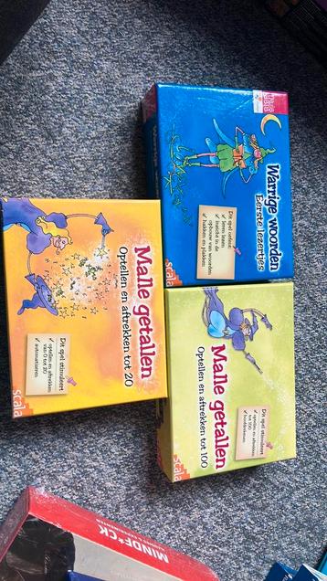 Leerzame spellen warrige woorden en malle getallen. beschikbaar voor biedingen