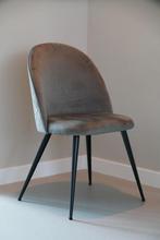 4 eetkamerstoelen, Huis en Inrichting, Ophalen, Zo goed als nieuw, Grijs, Stof