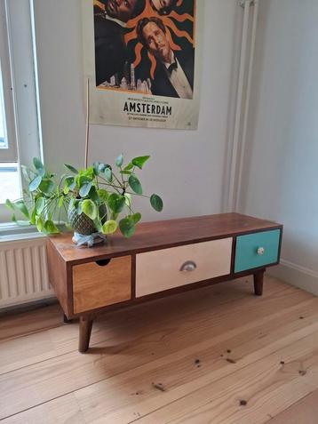Houten TV Meubel Retro Stijl beschikbaar voor biedingen