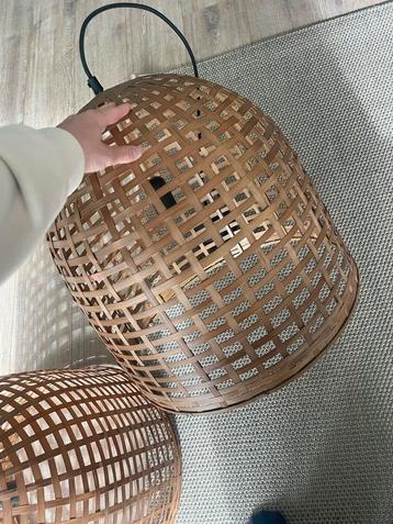 2x stuks Loods5 Rotan hanglampen - Japandi / Scandi Stijl beschikbaar voor biedingen