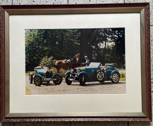 Gesigneerde Bugatti-foto Jean Prick 1975, Huis en Inrichting, Woonaccessoires | Schilderijen, Tekeningen en Foto's, Schilderij