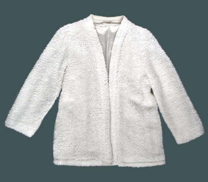 Jas wit maat 36 Teddyjas Gevoerd Nieuwstaat Incl. ceintuurs, Kleding | Dames, Jassen | Winter, Zo goed als nieuw, Maat 36 (S)