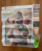 Diamond Painting Beer met roos 30x40 rond Nieuw, Hobby en Vrije tijd, Ophalen of Verzenden, Nieuw, Knutselwerk